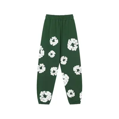 EM Sneakers Denim Tears The Cotton Wreath Sweatpants Green 02