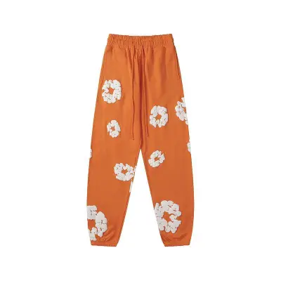 EM Sneakers Denim Tears The Cotton Wreath Sweatpants Orange 01