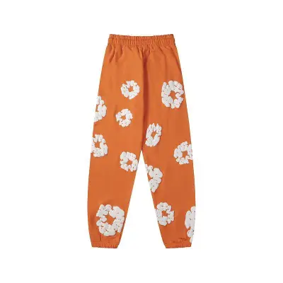 EM Sneakers Denim Tears The Cotton Wreath Sweatpants Orange 02