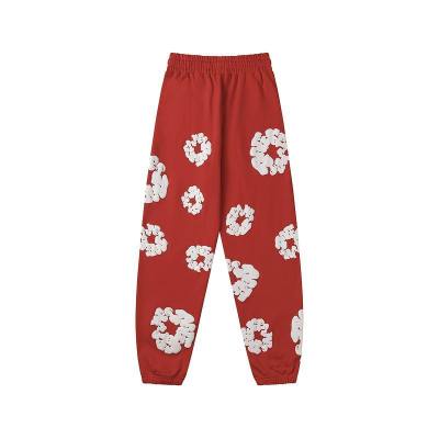 EM Sneakers Denim Tears The Cotton Wreath Sweatpants Red 01