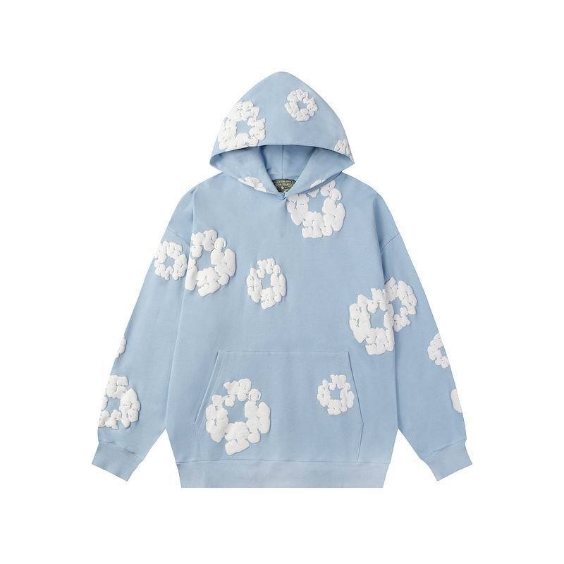 EM Sneakers Denim Tears The Cotton Wreath Sweatshirt Royal Baby Blue
