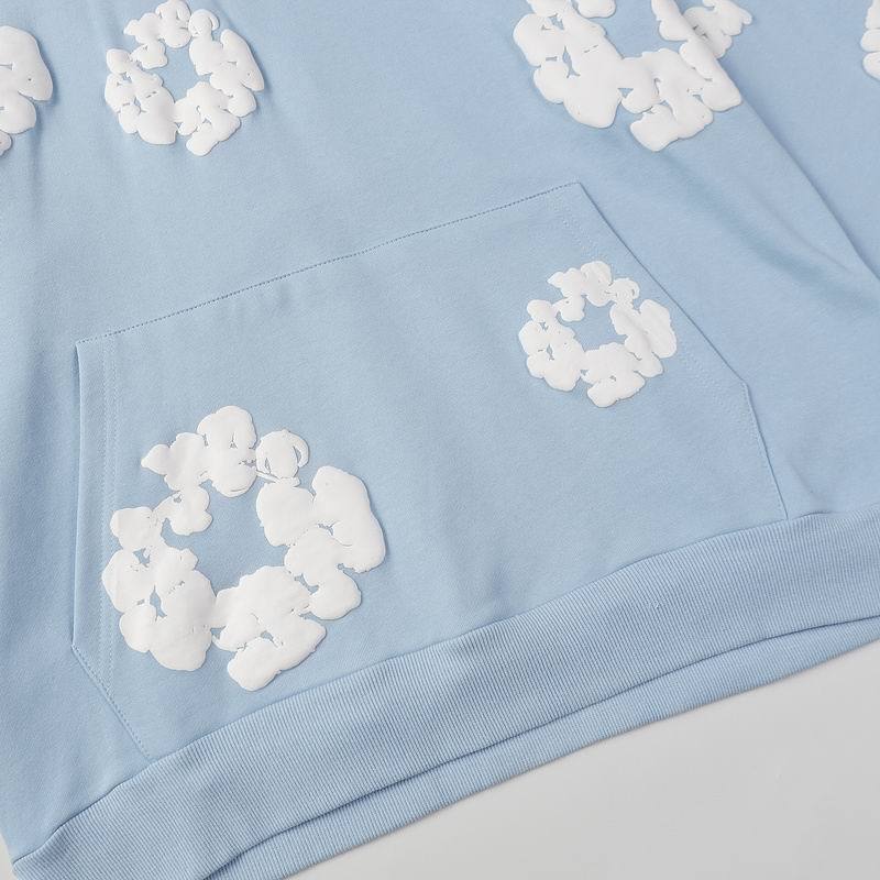 EM Sneakers Denim Tears The Cotton Wreath Sweatshirt Royal Baby Blue