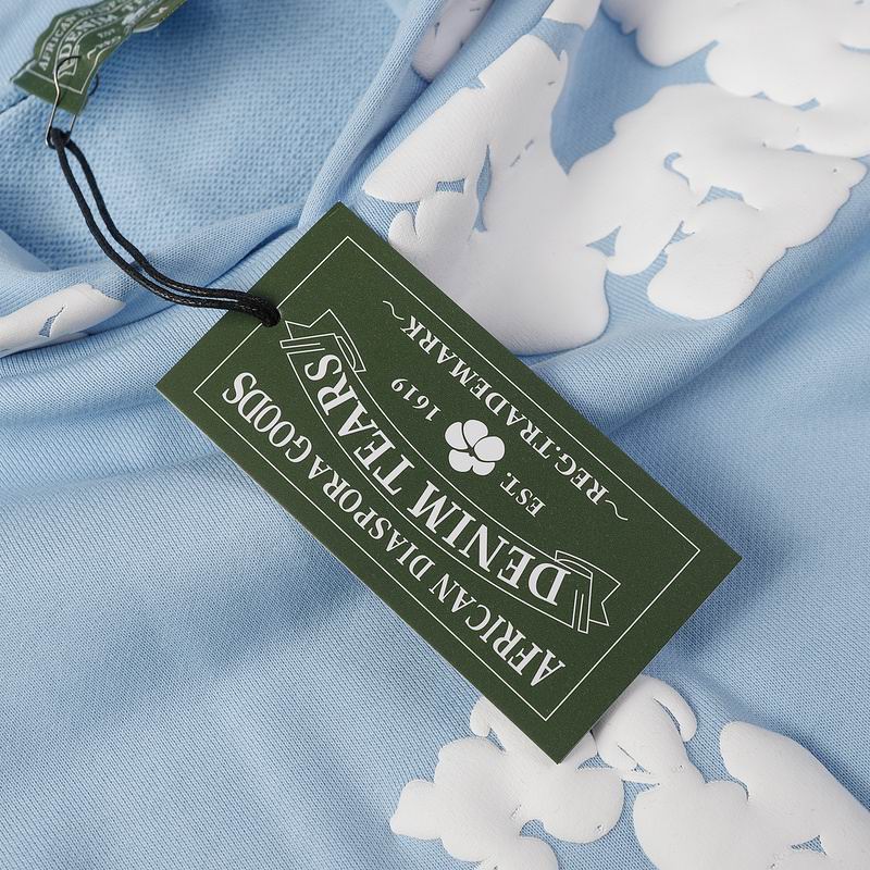 EM Sneakers Denim Tears The Cotton Wreath Sweatshirt Royal Baby Blue