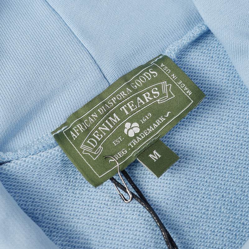 EM Sneakers Denim Tears The Cotton Wreath Sweatshirt Royal Baby Blue