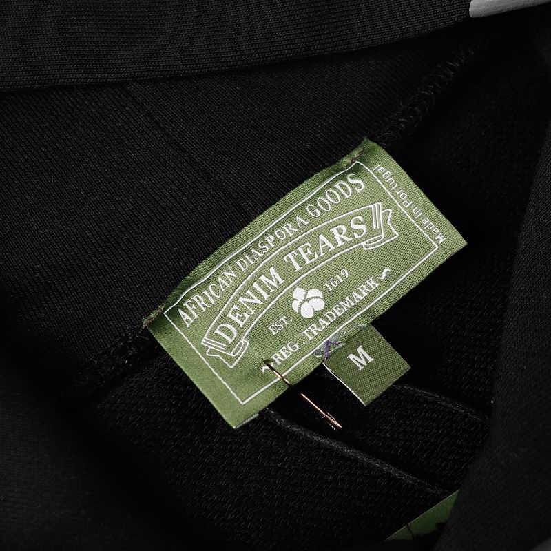 EM Sneakers Denim Tears The Cotton Wreath Sweatshirt Royal Black Monochrome