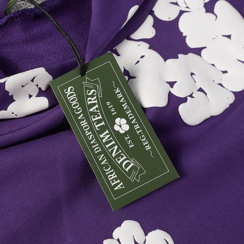 EM Sneakers Denim Tears The Cotton Wreath Sweatshirt Royal Purple