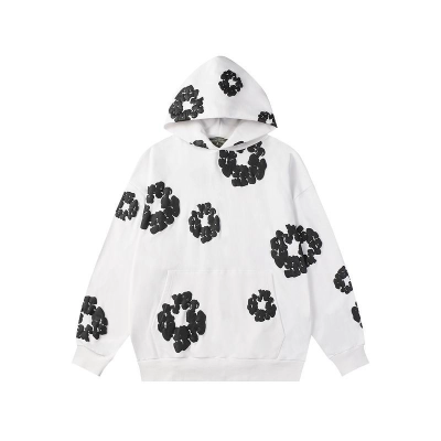 EM Sneakers Denim Tears The Cotton Wreath Sweatshirt Royal White and Black Flower 01