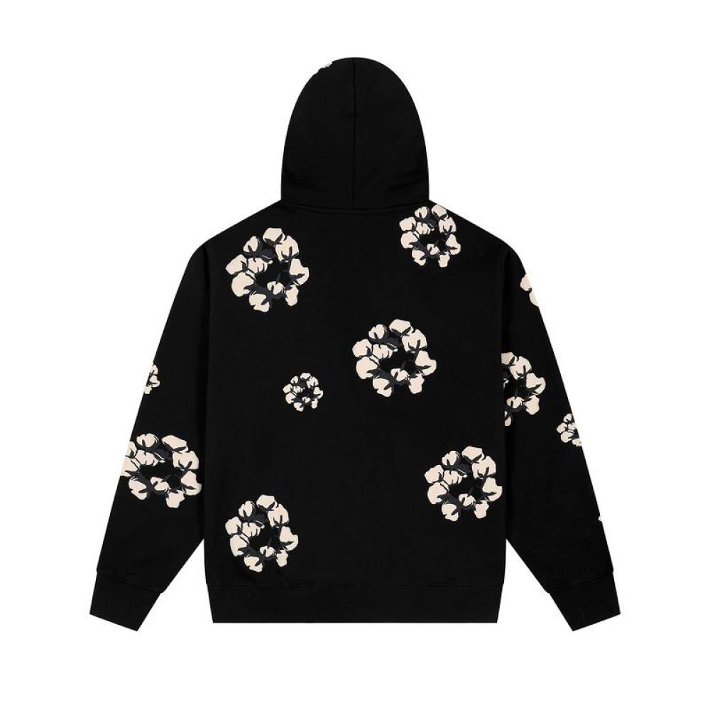 EM Sneakers Denim Tears x CPFM Cactus Tears Allover Print Hoodie Black