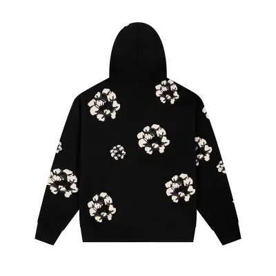 EM Sneakers Denim Tears x CPFM Cactus Tears Allover Print Hoodie Black 02