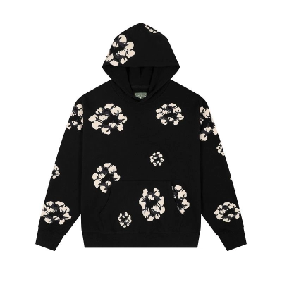 EM Sneakers Denim Tears x CPFM Cactus Tears Allover Print Hoodie Black 01