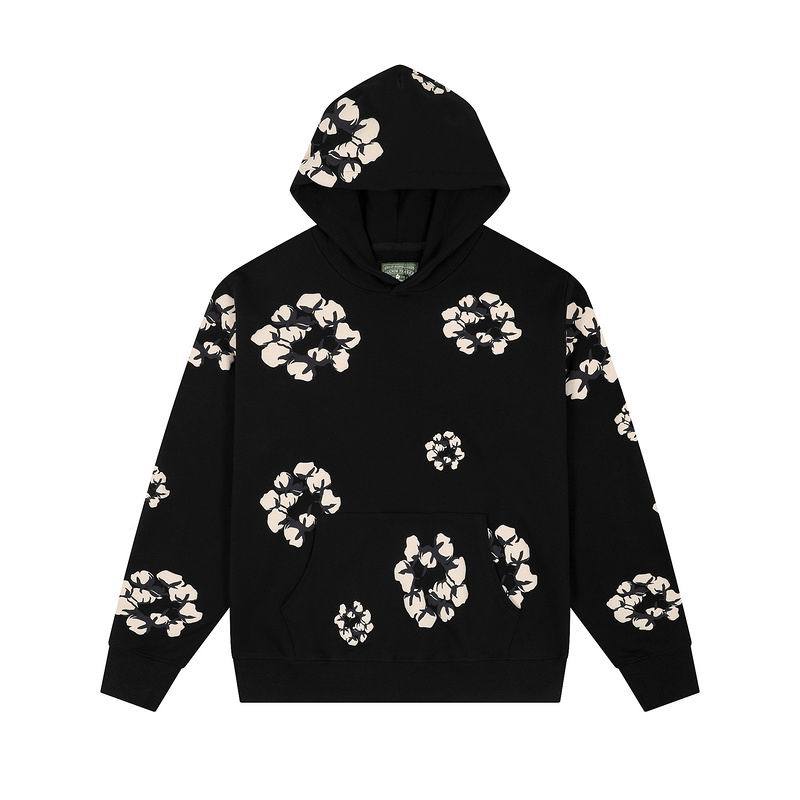 EM Sneakers Denim Tears x CPFM Cactus Tears Allover Print Hoodie Black
