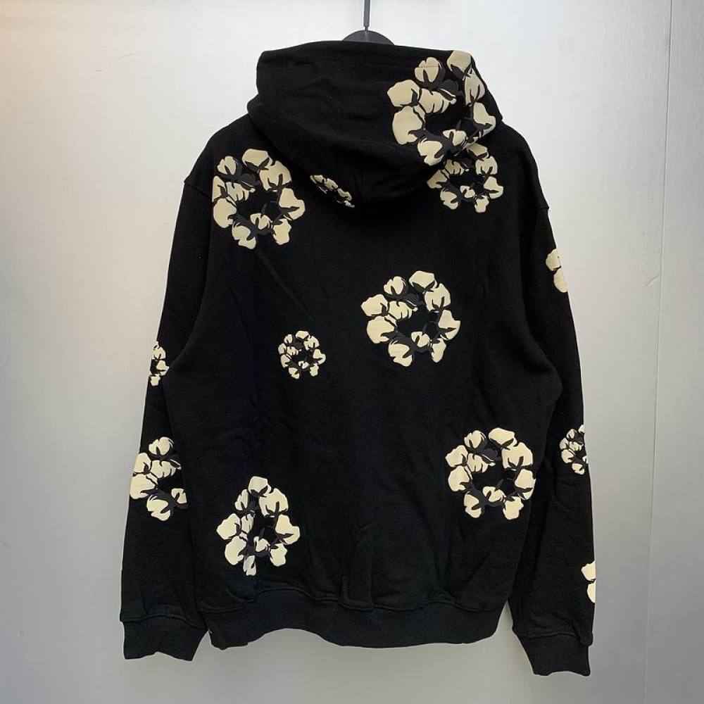 EM Sneakers Denim Tears x CPFM Cactus Tears Allover Print Hoodie Black