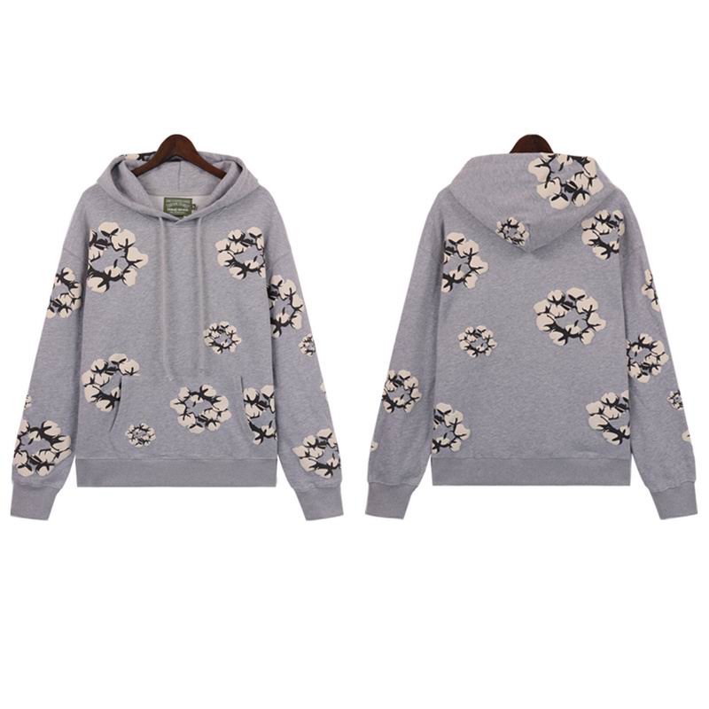 EM Sneakers Denim Tears x CPFM Cactus Tears Allover Print Hoodie Gray