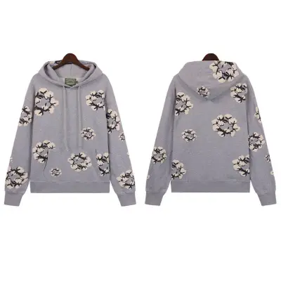 EM Sneakers Denim Tears x CPFM Cactus Tears Allover Print Hoodie Gray 01
