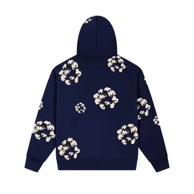 EM Sneakers Denim Tears x CPFM Cactus Tears Allover Print Hoodie Navy 02