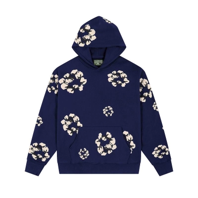 EM Sneakers Denim Tears x CPFM Cactus Tears Allover Print Hoodie Navy 01