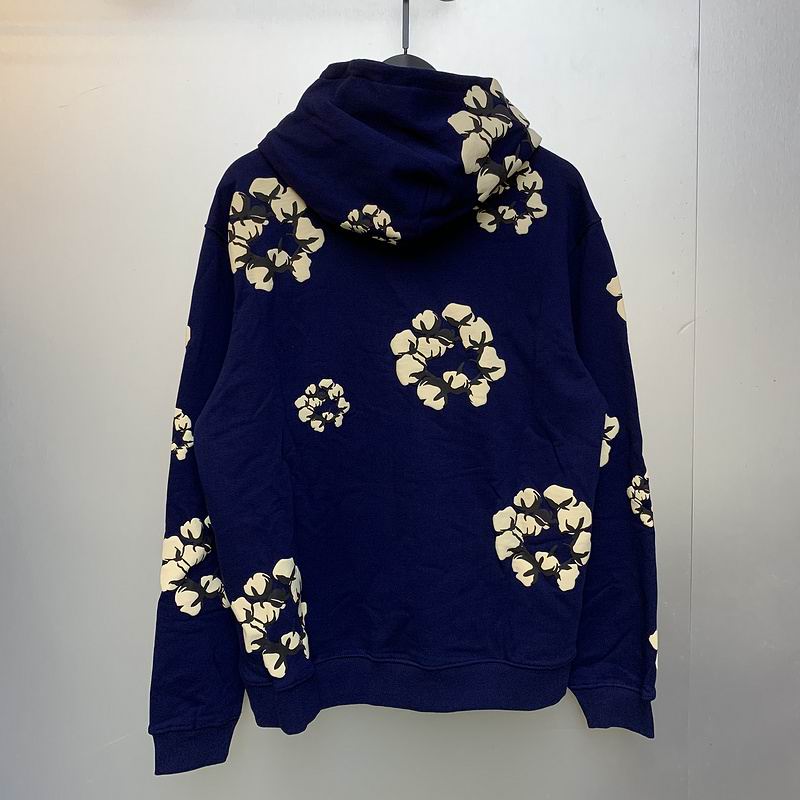 EM Sneakers Denim Tears x CPFM Cactus Tears Allover Print Hoodie Navy