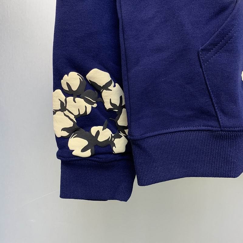 EM Sneakers Denim Tears x CPFM Cactus Tears Allover Print Hoodie Navy