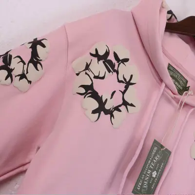 EM Sneakers Denim Tears x CPFM Cactus Tears Allover Print Hoodie Pink 02