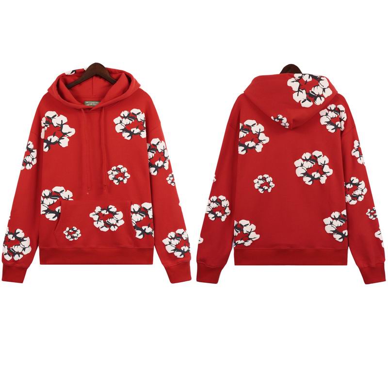 EM Sneakers Denim Tears x CPFM Cactus Tears Allover Print Hoodie Red