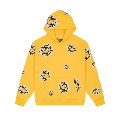 EM Sneakers Denim Tears x CPFM Cactus Tears Allover Print Hoodie Yellow 01
