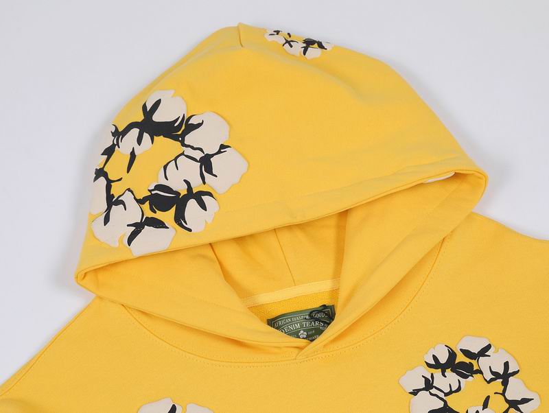 EM Sneakers Denim Tears x CPFM Cactus Tears Allover Print Hoodie Yellow