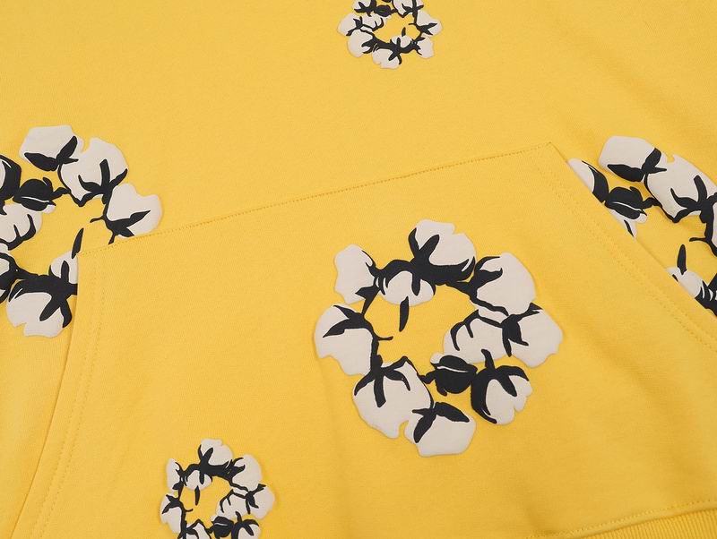 EM Sneakers Denim Tears x CPFM Cactus Tears Allover Print Hoodie Yellow