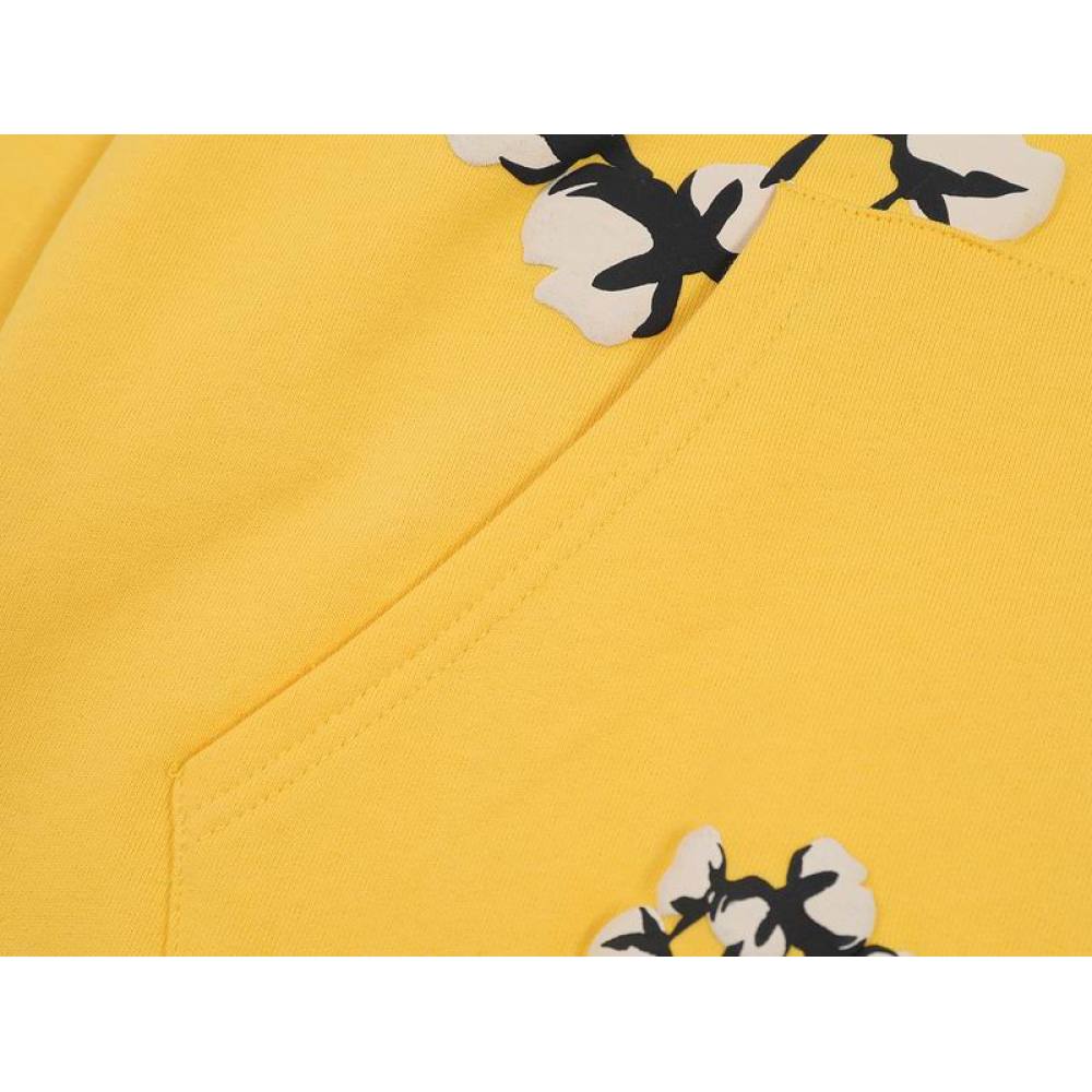 EM Sneakers Denim Tears x CPFM Cactus Tears Allover Print Hoodie Yellow