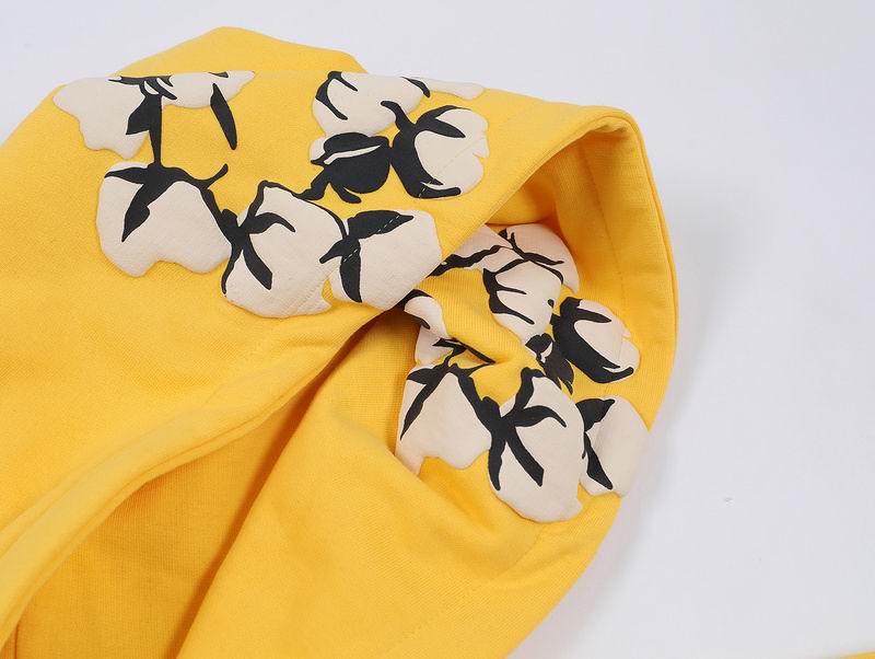 EM Sneakers Denim Tears x CPFM Cactus Tears Allover Print Hoodie Yellow