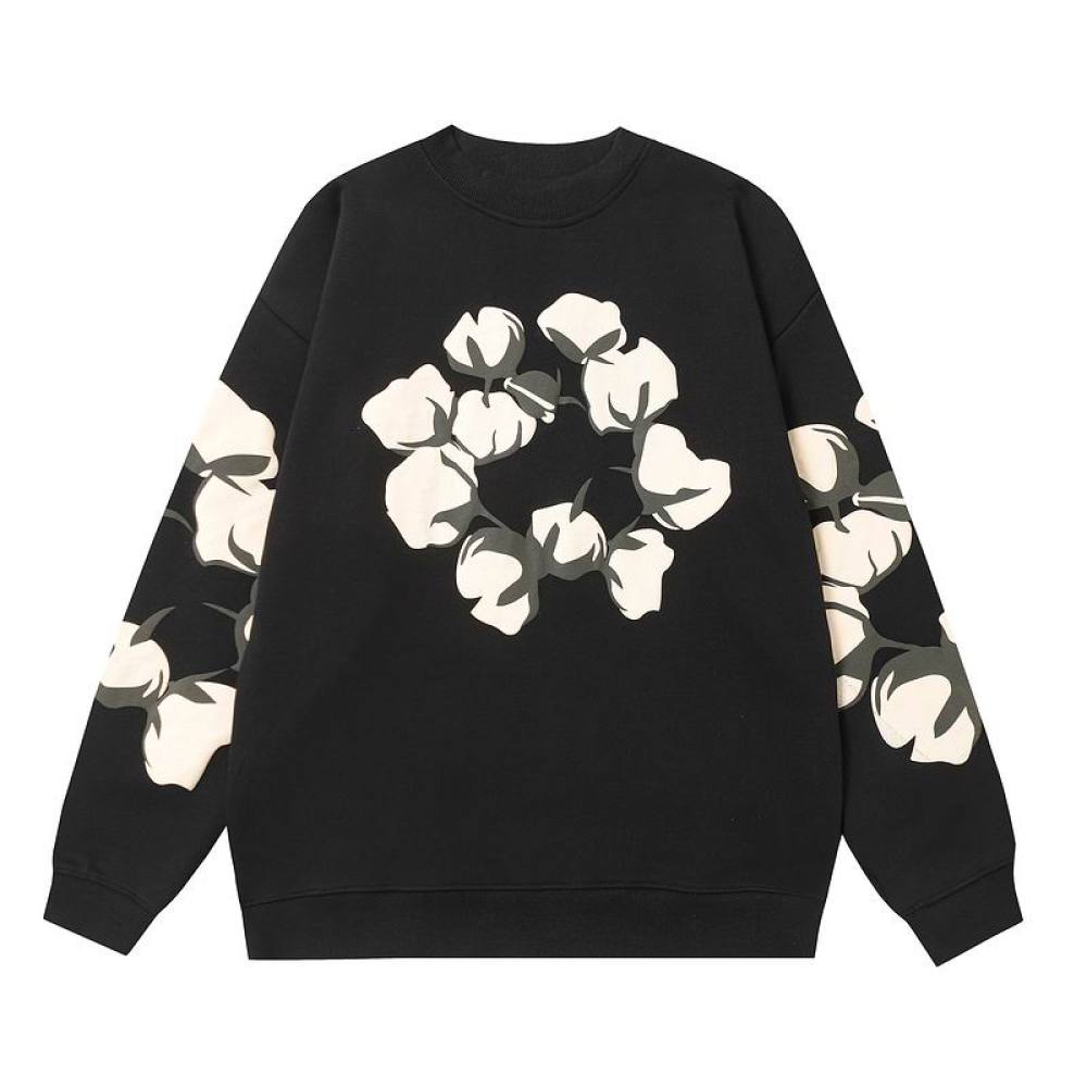 EM Sneakers Denim Tears x CPFM Cactus Tears Crewneck Sweatshirt & Sweatpant Sets Black