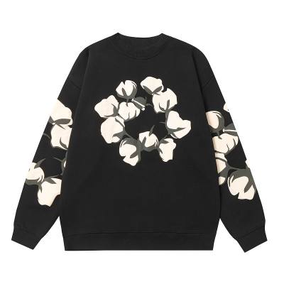 EM Sneakers Denim Tears x CPFM Cactus Tears Crewneck Sweatshirt & Sweatpant Sets Black 02