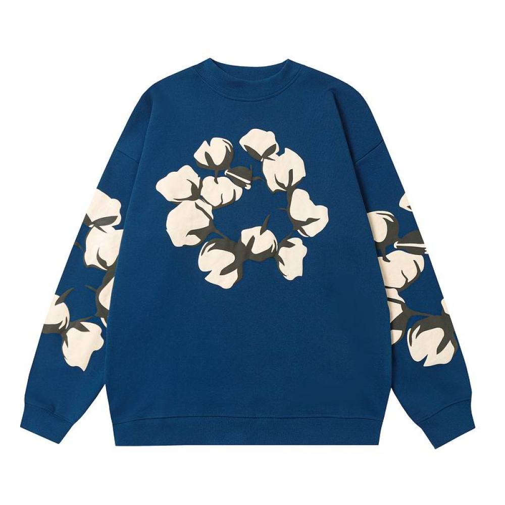 EM Sneakers Denim Tears x CPFM Cactus Tears Crewneck Sweatshirt & Sweatpant Sets Dark Blue