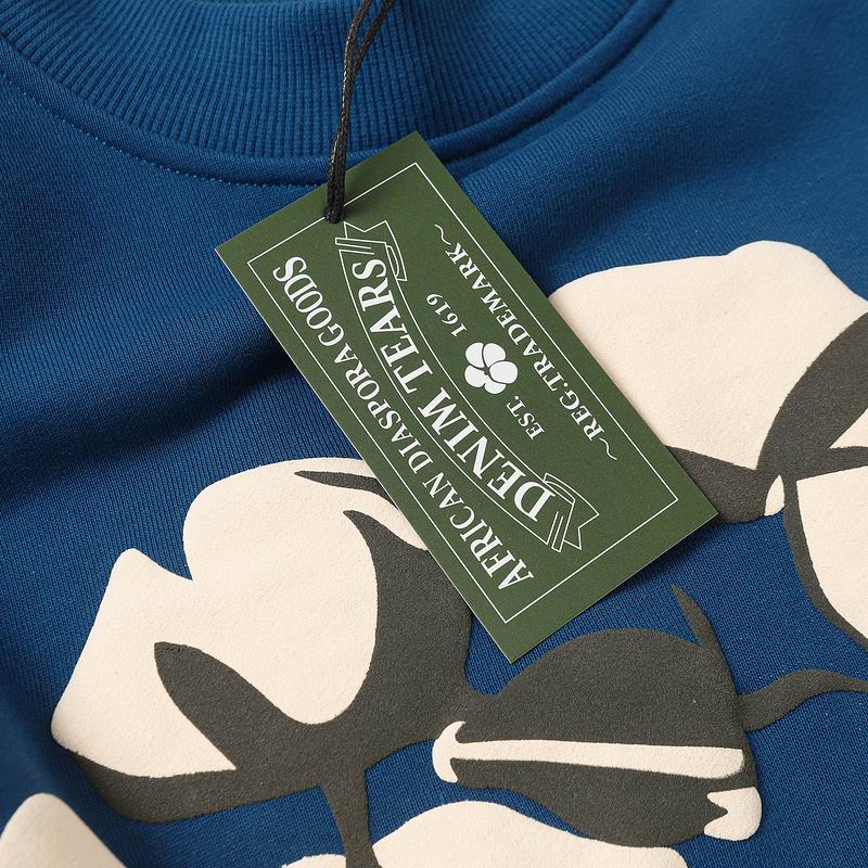 EM Sneakers Denim Tears x CPFM Cactus Tears Crewneck Sweatshirt & Sweatpant Sets Dark Blue