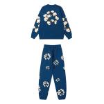 EM Sneakers Denim Tears x CPFM Cactus Tears Crewneck Sweatshirt & Sweatpant Sets Dark Blue