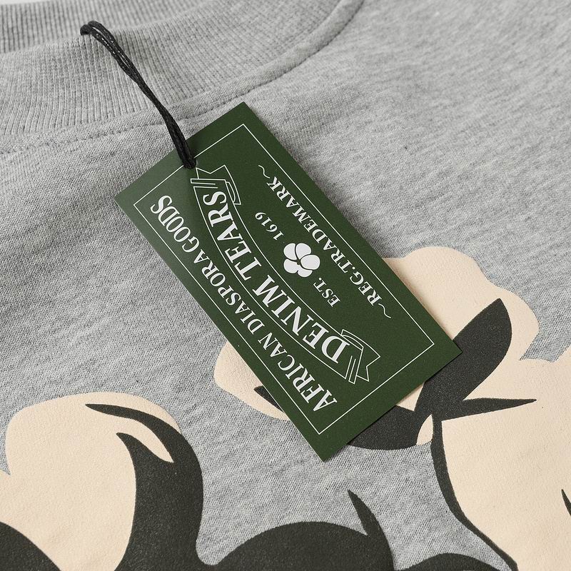 EM Sneakers Denim Tears x CPFM Cactus Tears Crewneck Sweatshirt & Sweatpant Sets Gray