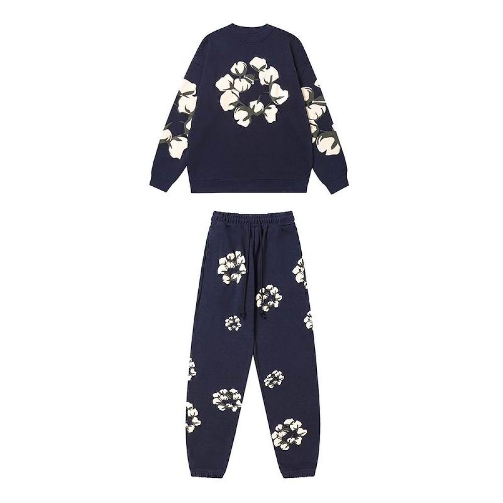 EM Sneakers Denim Tears x CPFM Cactus Tears Crewneck Sweatshirt & Sweatpant Sets Navy