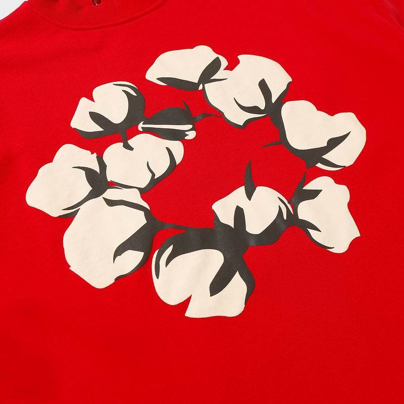 EM Sneakers Denim Tears x CPFM Cactus Tears Crewneck Sweatshirt & Sweatpant Sets Red