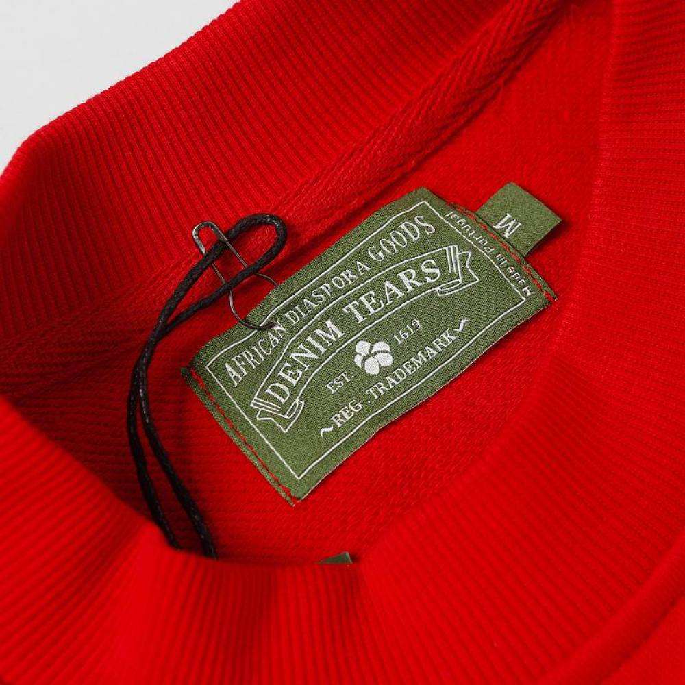 EM Sneakers Denim Tears x CPFM Cactus Tears Crewneck Sweatshirt & Sweatpant Sets Red