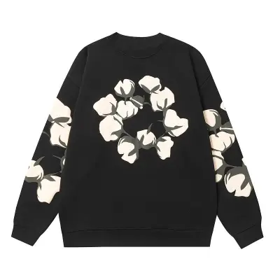 EM Sneakers Denim Tears x CPFM Cactus Tears Crewneck Sweatshirt Black 01