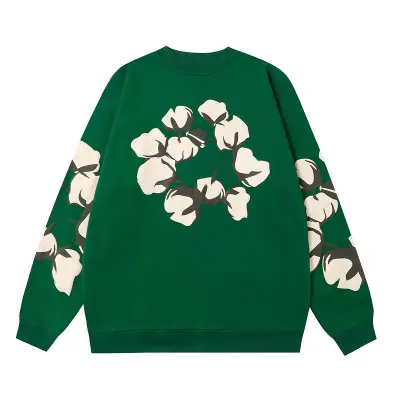 EM Sneakers Denim Tears x CPFM Cactus Tears Crewneck Sweatshirt Green 01