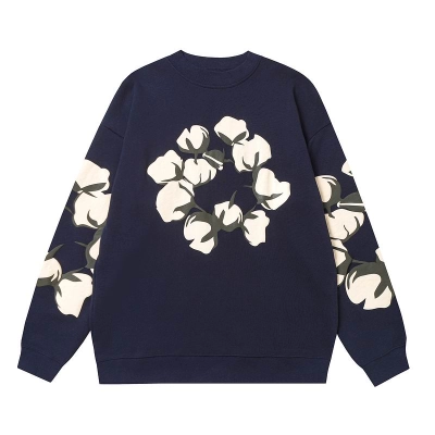 EM Sneakers Denim Tears x CPFM Cactus Tears Crewneck Sweatshirt Navy 01