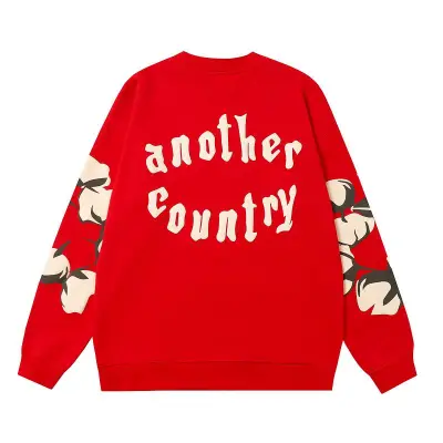 EM Sneakers Denim Tears x CPFM Cactus Tears Crewneck Sweatshirt Red 02