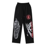 EM Sneakers Airbrushed Skull Flare Sweatpants Black Multi