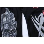EM Sneakers Airbrushed Skull Flare Sweatpants Black Multi