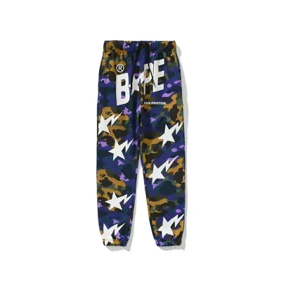 EM Sneakers Bape Shark Head Star Camouflage Sweatpant 02