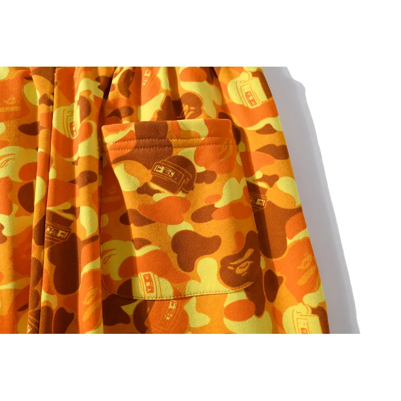 EM Sneakers Bape x PUBG Joint Model Player Unknown's Battlegrounds Sweatpant Yellow