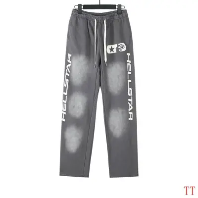 EM Sneakers Hellstar Logo Print Sweatpant Black / Gray 02