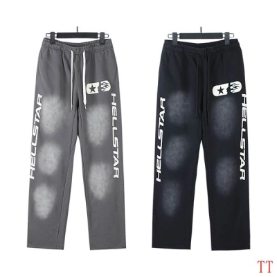EM Sneakers Hellstar Logo Print Sweatpant Black / Gray 01