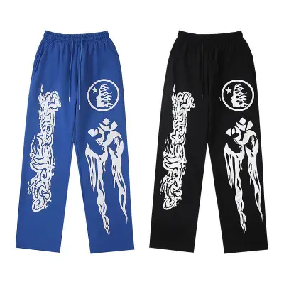 EM Sneakers Hellstar Yoga Flare Sweatpant Blue /Black 01