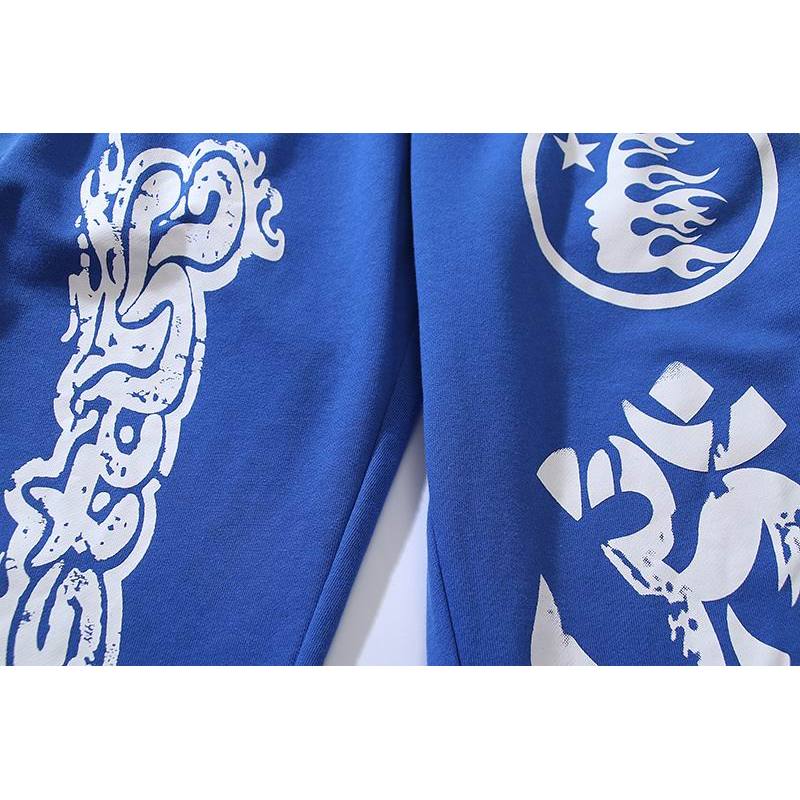 EM Sneakers Hellstar Yoga Flare Sweatpant Blue /Black